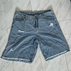 Jean shorts target collab